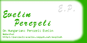 evelin perczeli business card